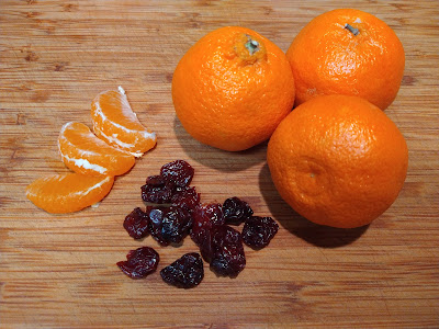 mandarins and dried cherries