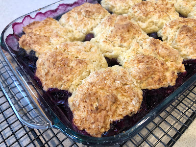 Blueberry cobbler