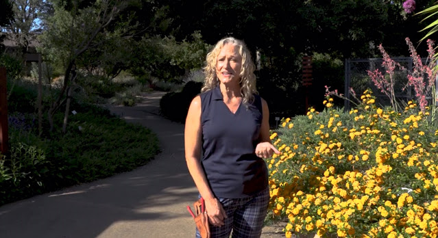 Karrie Reid in garden