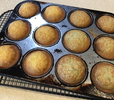 Pan of 12 muffins
