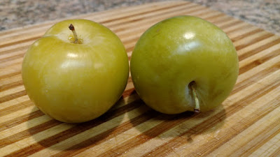 Two green pluots