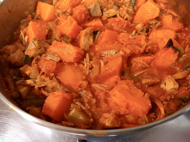 Finished stew in pot