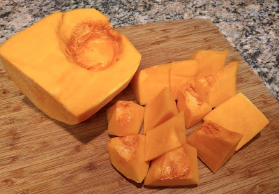 Peeled and cubed butternut squash