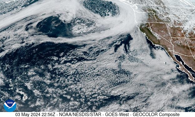 Image of a weather satellite image.