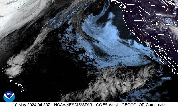 GEOColor Weather Satellite Image for El Dorado