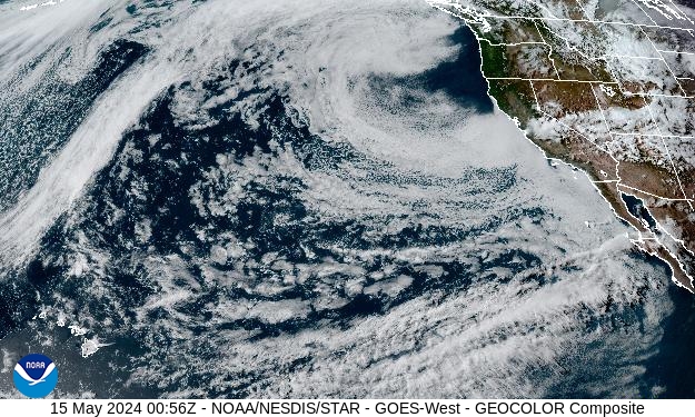 GEOColor Weather Satellite Image for El Dorado