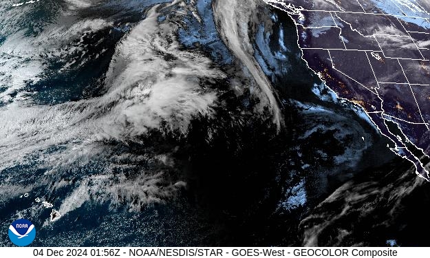 GEOColor Weather Satellite Image for Placer