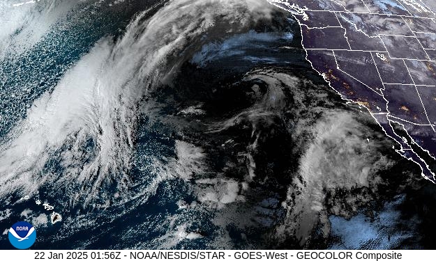 GEOColor Weather Satellite Image for El Dorado