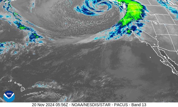 West Band 13 Weather Satellite Image for Santa Clara