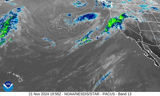 West Band 13 Weather Satellite Image for Yolo