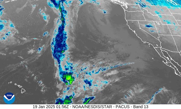 West Band 13 Weather Satellite Image for El Dorado