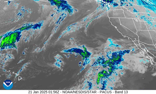 West Band 13 Weather Satellite Image for Nevada