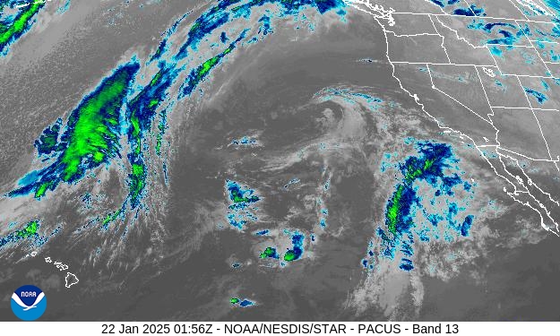 West Band 13 Weather Satellite Image for El Dorado