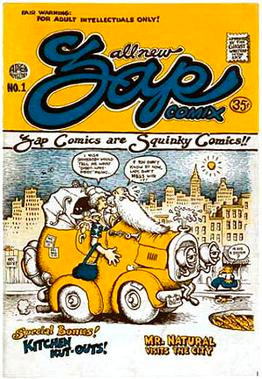 Cover of an old issue of Zap Comix