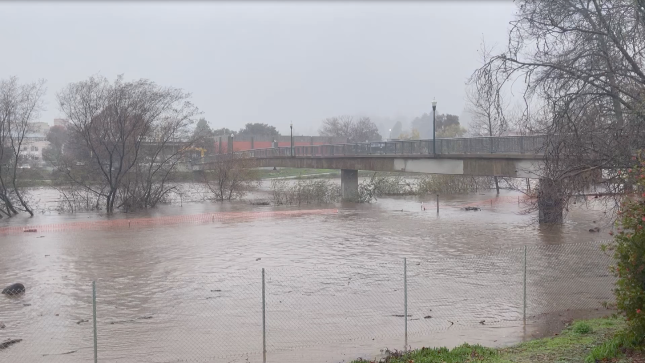 Flooding on the San Lorenzo River benchlands